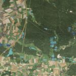 Satellitenaufnahme Das Land der 1000 Teiche
