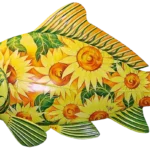 Phantastischer Karpfen Sonnenblumen